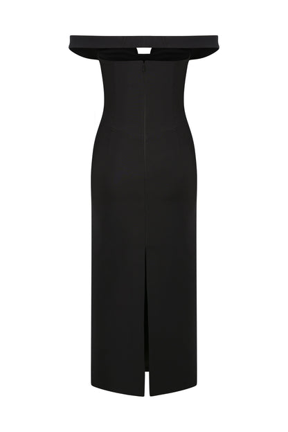 ISABELLE MİDİ ELBİSE