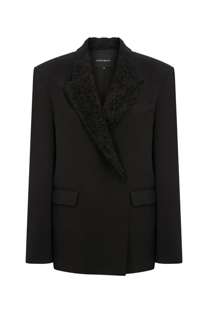 AZIA KADİFE YAKA DETAYLI BLAZER