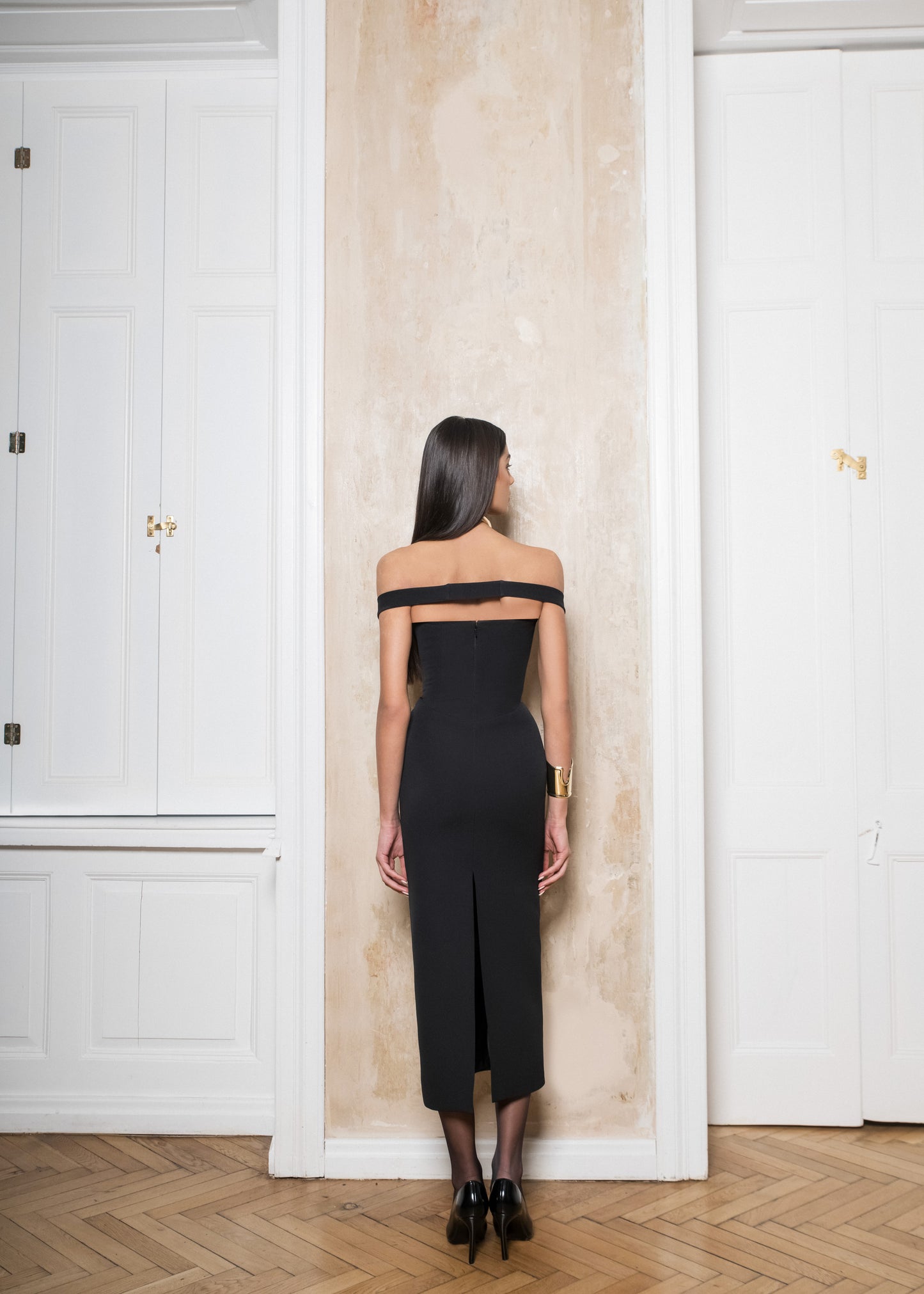 ISABELLE MİDİ ELBİSE