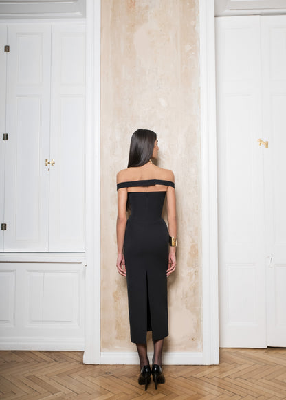 ISABELLE MİDİ ELBİSE